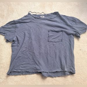 Free People Navy Shirt